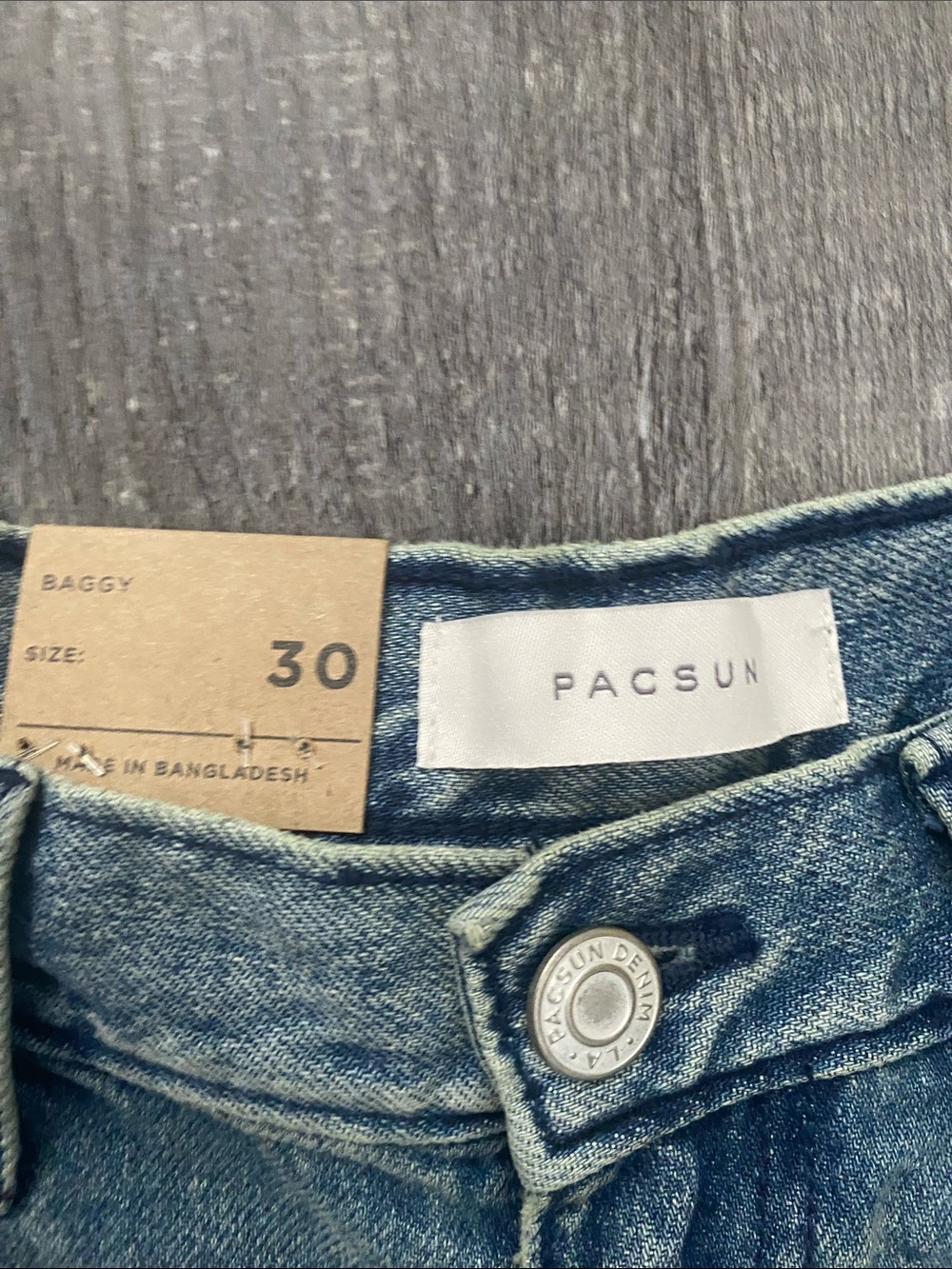 Pacsun Men's Blue Denim Shorts. - Picture 3 of 5